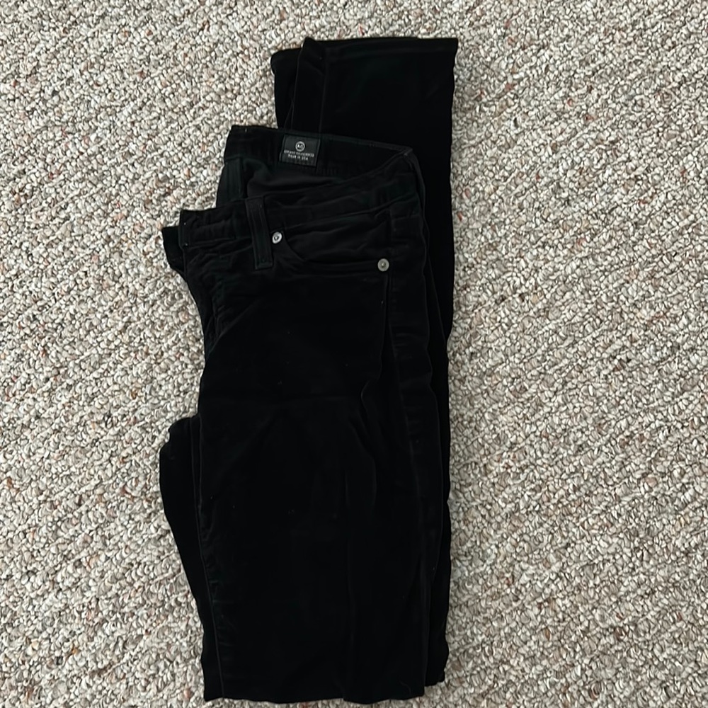 AG Adriano Goldschmied made in the USA designer black jean pant 25 regular